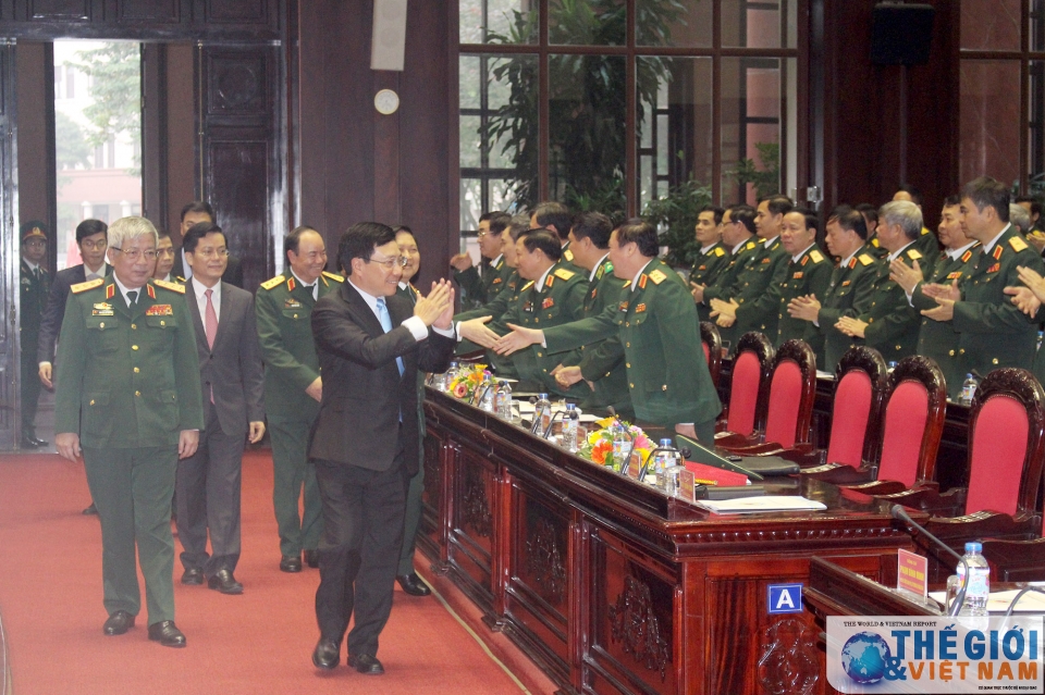 pho thu tuong pham binh minh du le chuyen giao to cong tac lien nganh ve gin giu hoa binh