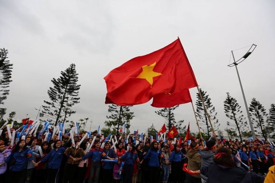 Hàng vạn cổ động viên hân hoan chào đón U23 Việt Nam hang van co dong vien han hoan chao don u23 viet nam