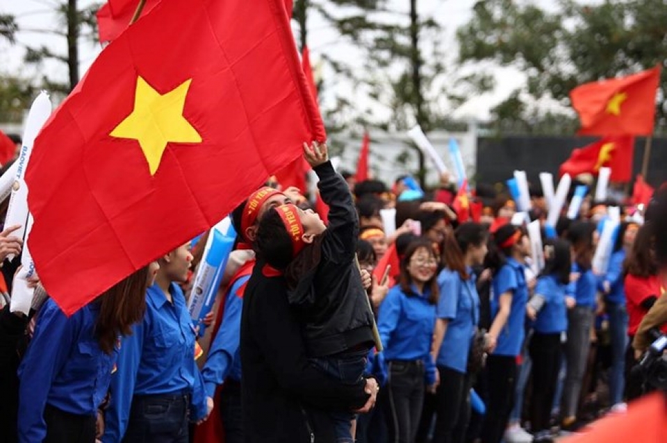 Hàng vạn cổ động viên hân hoan chào đón U23 Việt Nam hang van co dong vien han hoan chao don u23 viet nam