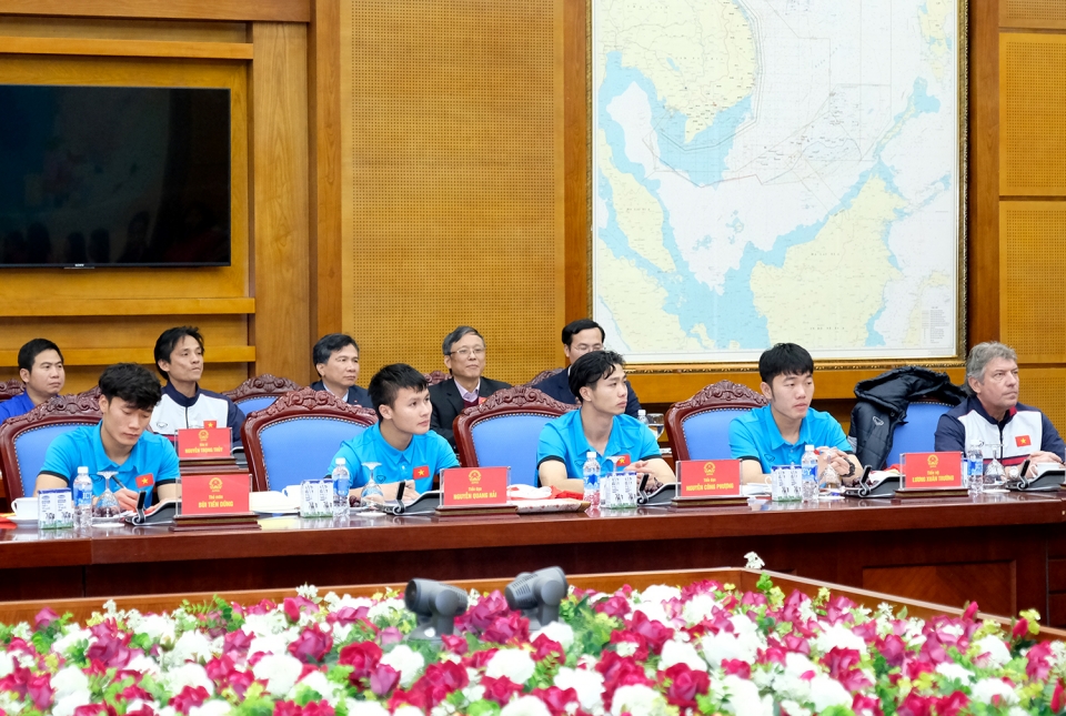 Thủ tướng gặp mặt Đội tuyển U23 Việt Nam thu tuong gap mat doi tuyen u23 viet nam