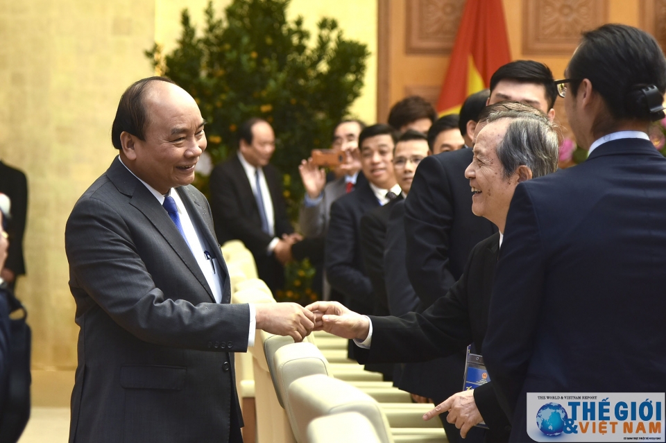 thu tuong nguyen xuan phuc gap mat kieu bao du xuan que huong 2019