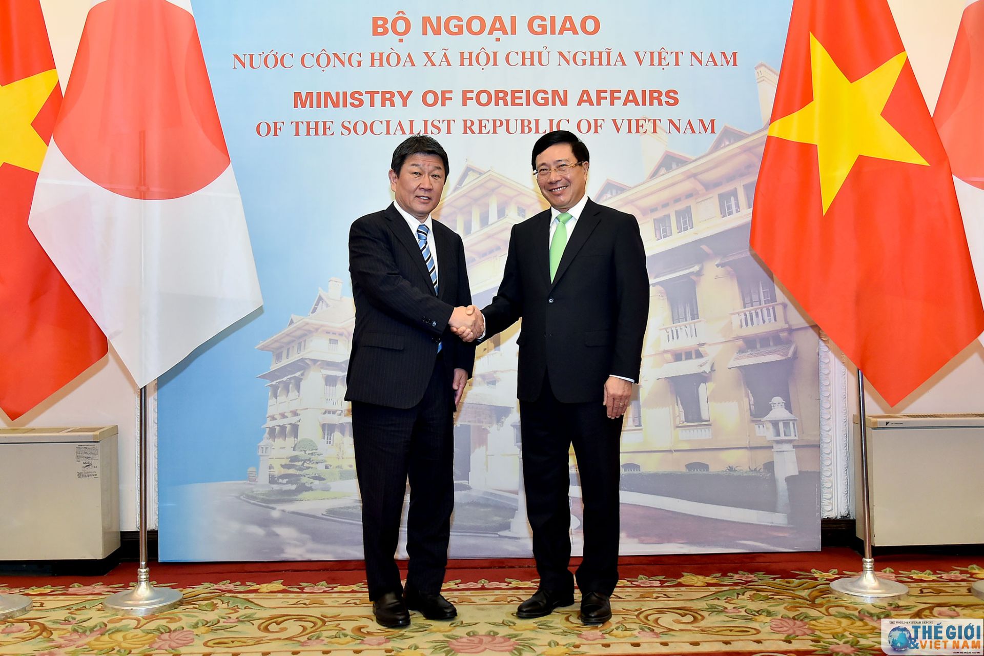 pho thu tuong pham binh minh tiep hoi dam voi bo truong ngoai giao nhat ban