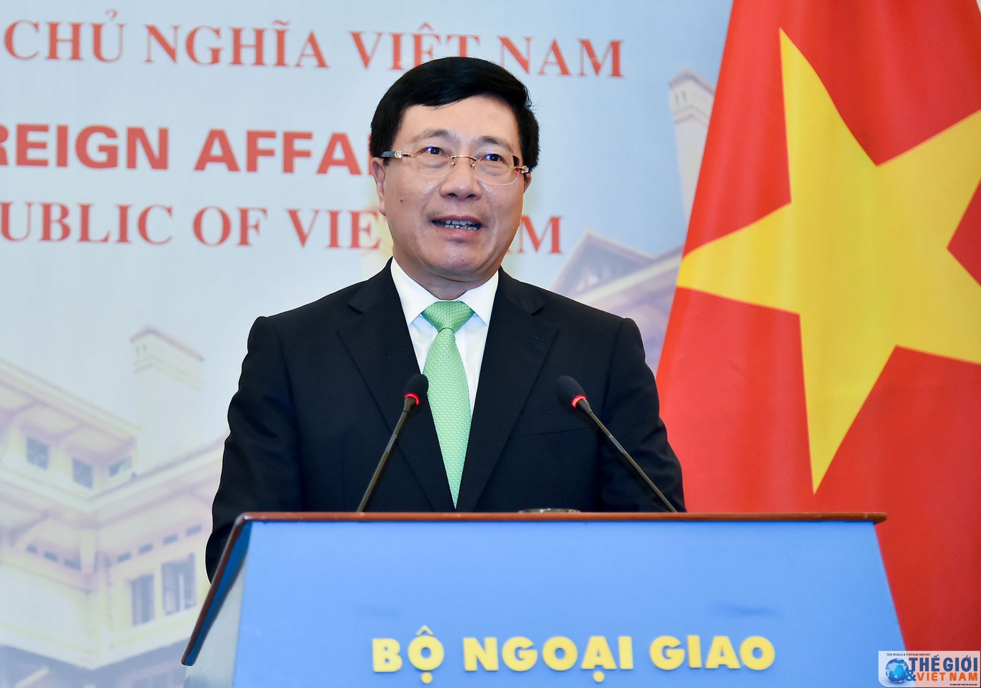 pho thu tuong pham binh minh tiep hoi dam voi bo truong ngoai giao nhat ban