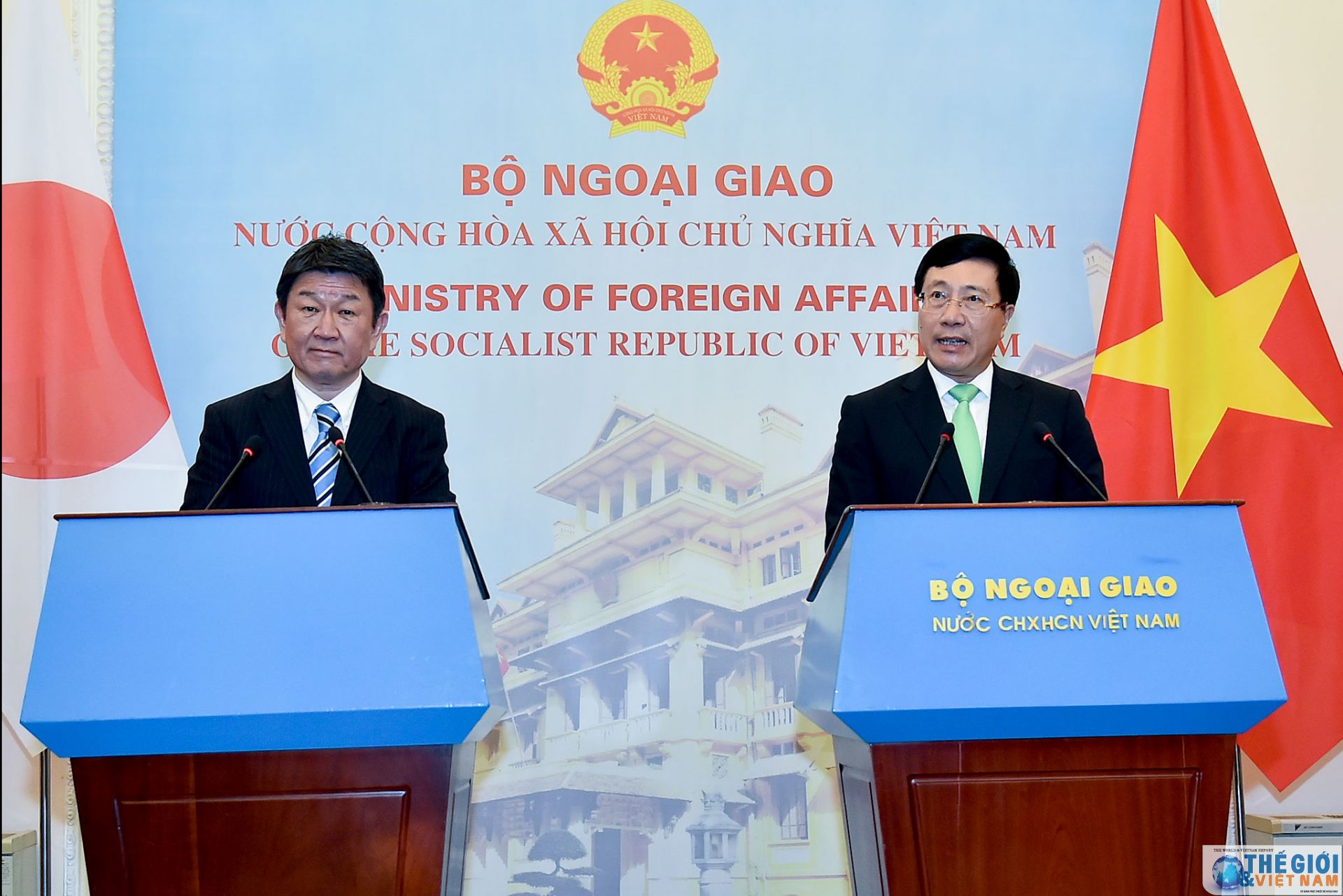 pho thu tuong pham binh minh tiep hoi dam voi bo truong ngoai giao nhat ban