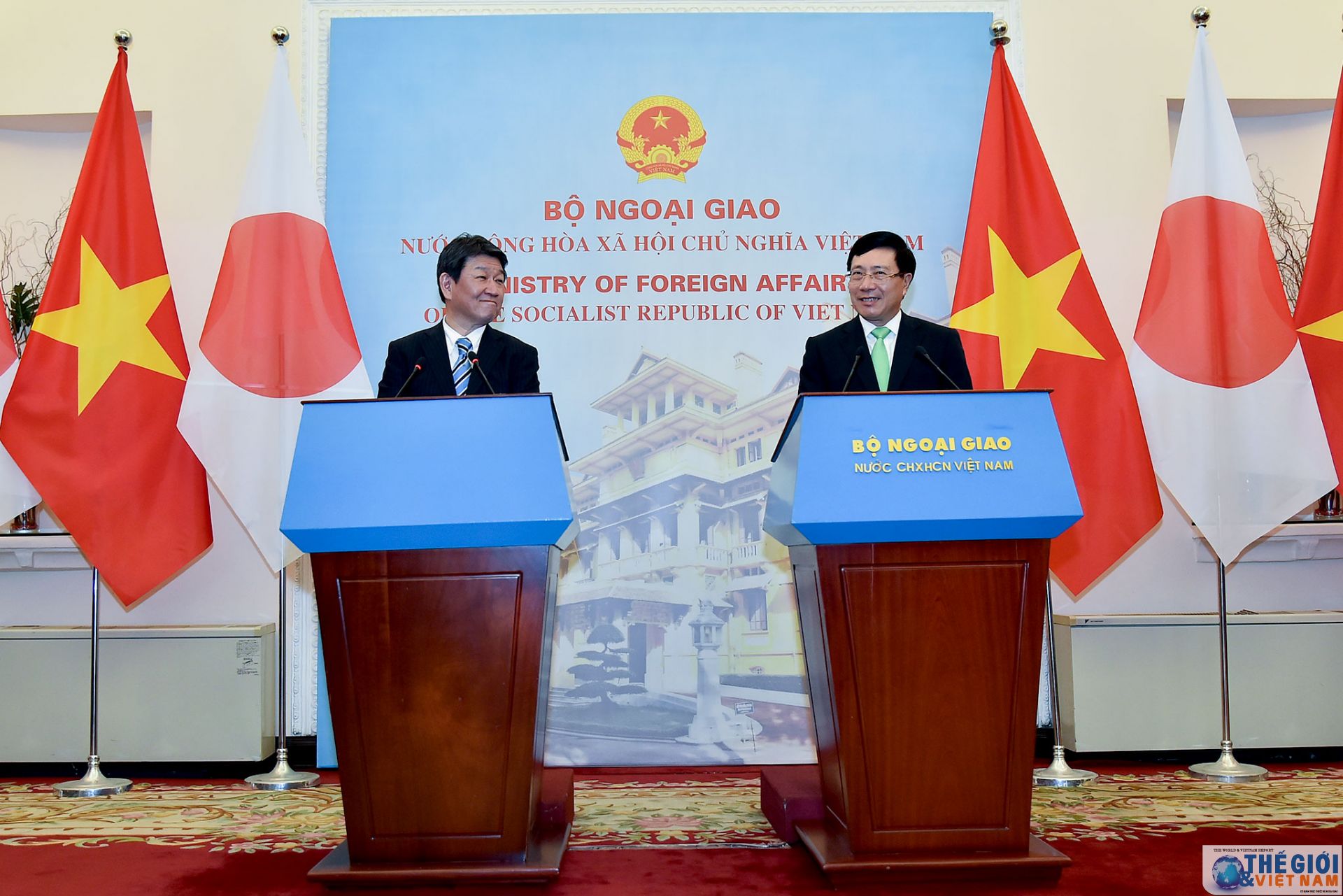 pho thu tuong pham binh minh tiep hoi dam voi bo truong ngoai giao nhat ban