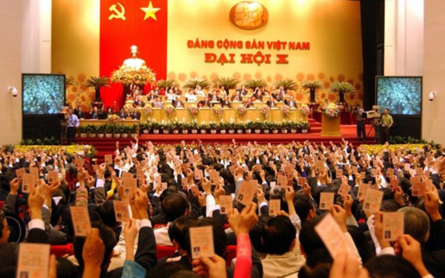 Đại hội đại biểu toàn quốc lần thứ X của Đảng diễn ra từ ngày 18 đến 25/4/2006 tại Hà Nội. (Ảnh: Báo điện tử Nhân dân)