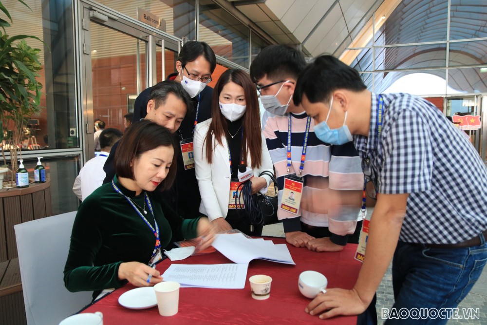 Trung tâm Báo chí Đại hội XIII vận hành hiệu quả trong bối cảnh dịch Covid-19