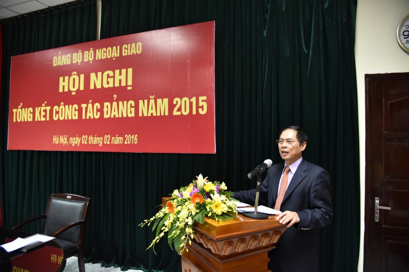 bo ngoai giao tong ket cong tac dang nam 2015