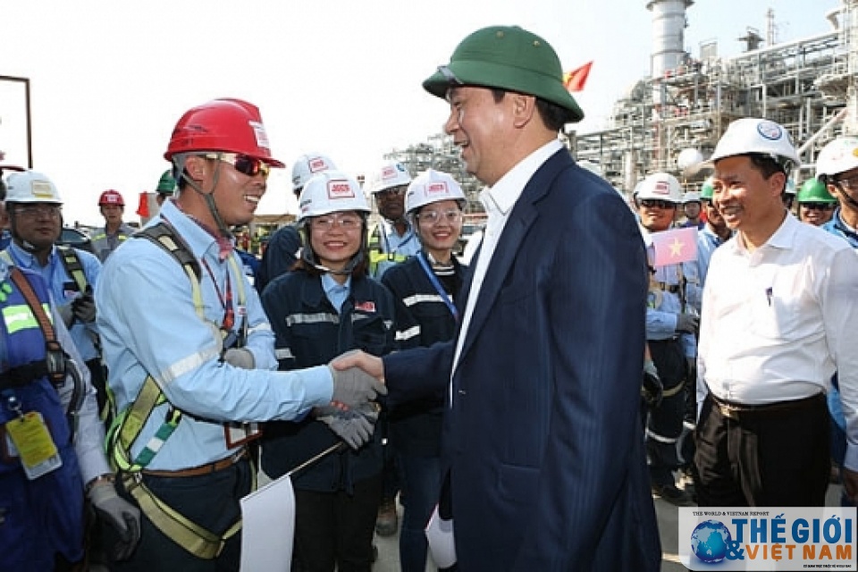 Chủ tịch nước kiểm tra tiến độ Dự án Liên hợp Lọc hóa dầu Nghi Sơn tin nhap 20170221111516