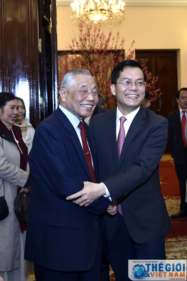 bo ngoai giao gap mat cac vi nguyen lanh dao nganh ngoai giao