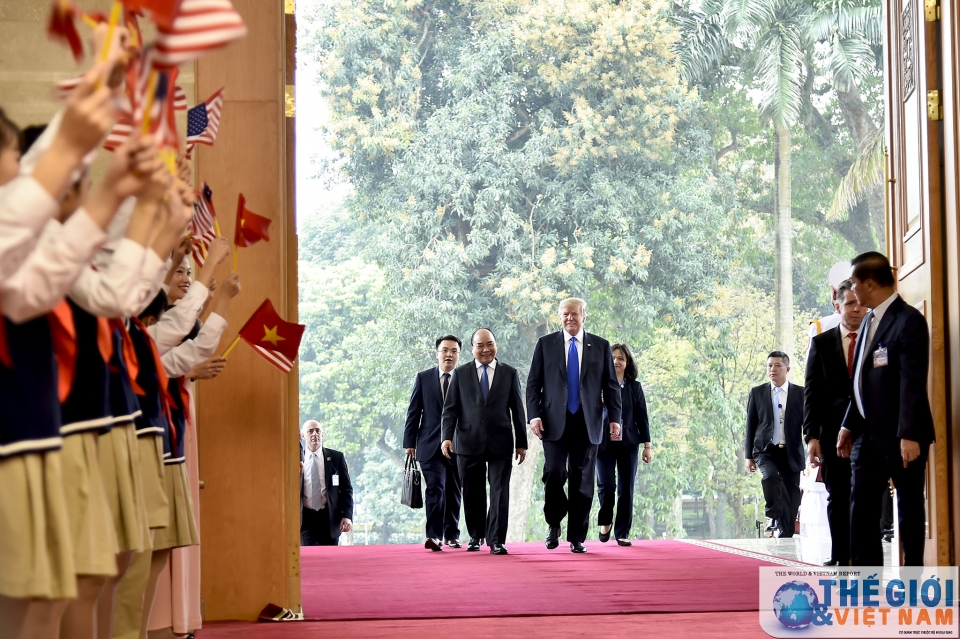 thu tuong nguyen xuan phuc hoi dam voi tong thong my donald trump