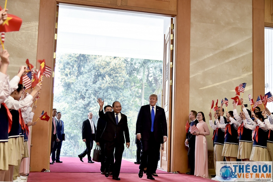 thu tuong nguyen xuan phuc hoi dam voi tong thong my donald trump