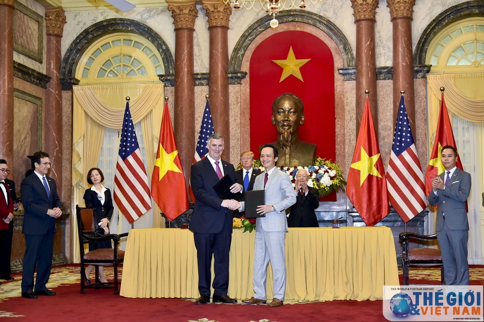 tong bi thu chu tich nuoc va tong thong my chung kien le ky ket 4 van kien hop tac