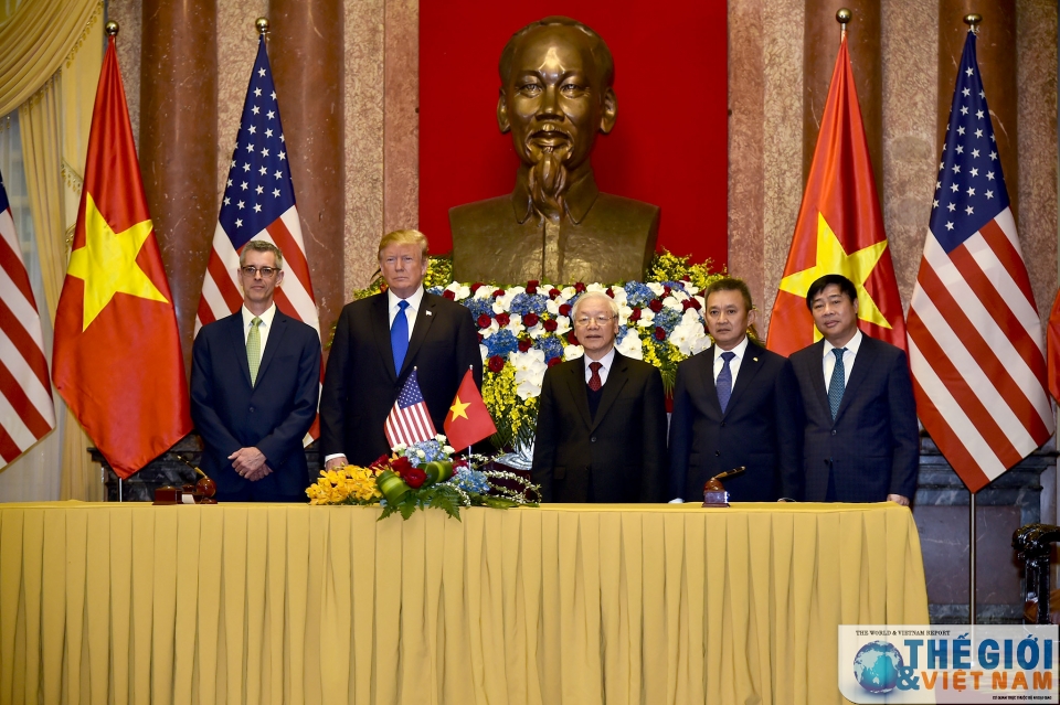 tong bi thu chu tich nuoc nguyen phu trong tiep tong thong donald trump