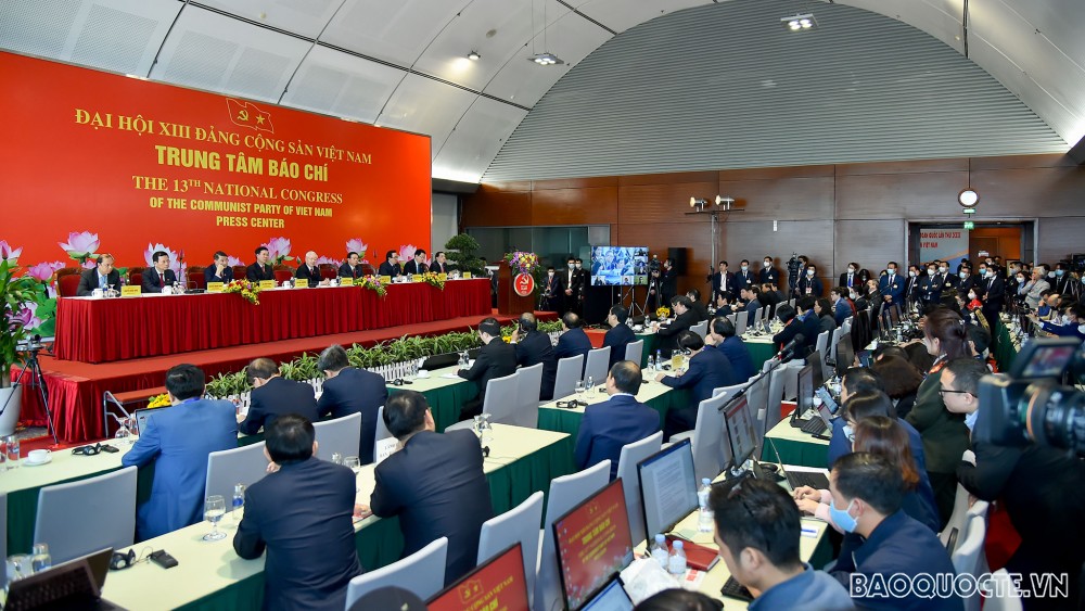 Tổng Bí thư, Chủ tịch nước Nguyễn Phú Trọng chủ trì họp báo về kết quả Đại hội XIII
