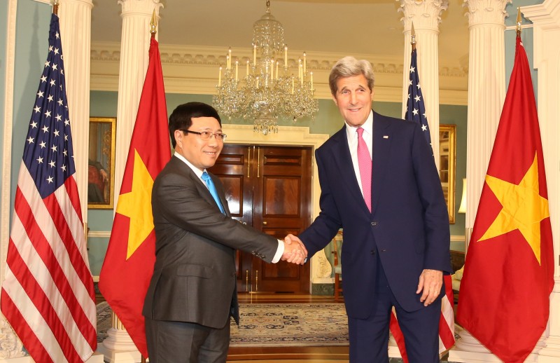 pho thu tuong bo truong ngoai giao pham binh minh hoi dam voi bo truong ngoai giao hoa ky john kerry