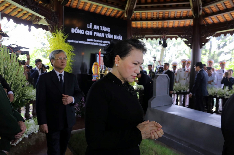 to chuc trong the le tang nguyen thu tuong phan van khai