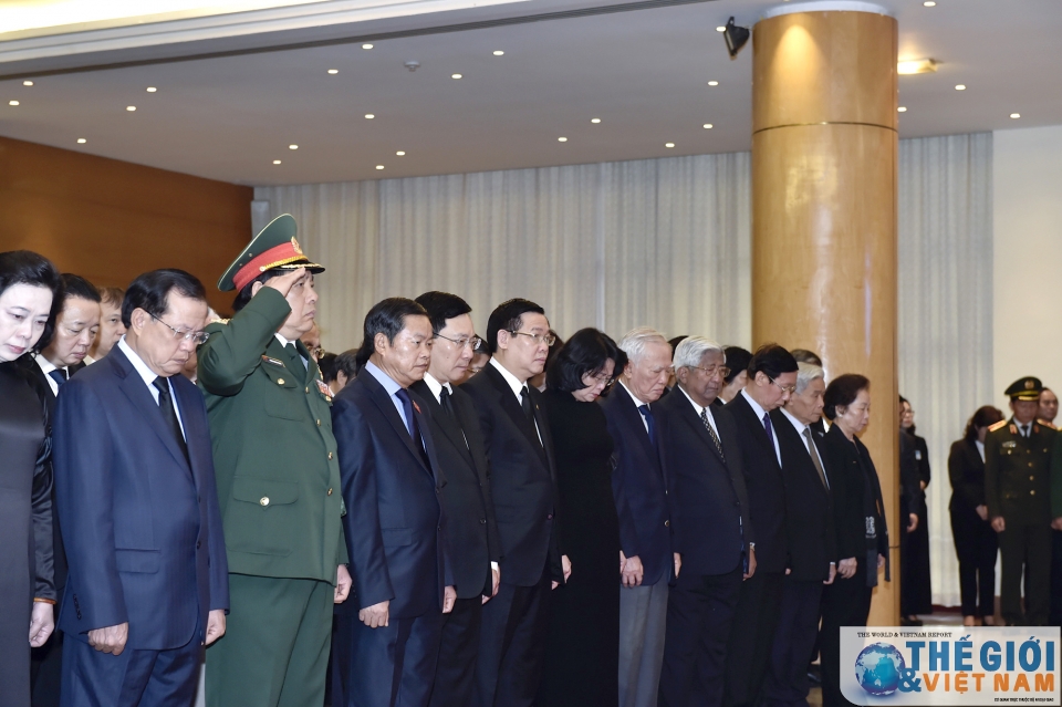 Lễ truy điệu nguyên Thủ tướng Phan Văn Khải tại Hà Nội le truy dieu nguyen thu tuong phan van khai tai ha noi