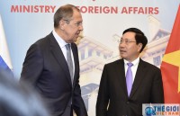 Phó Thủ tướng Phạm Bình Minh tiếp Bộ trưởng Ngoại giao Nga Sergey Lavrov