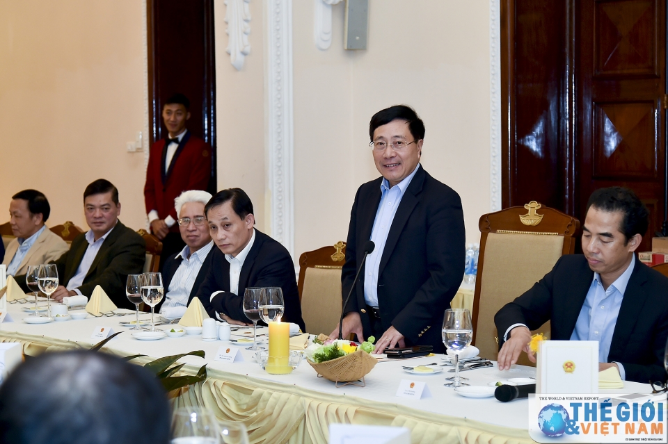 Phó Thủ tướng Phạm Bình Minh gặp mặt Trưởng cơ quan đại diện hết nhiệm kỳ về nước năm 2018 pho thu tuong pham binh minh gap mat truong co quan dai dien het nhiem ky ve nuoc nam 2018