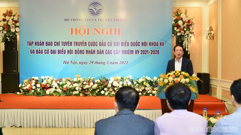 Tập huấn báo chí tuyên truyền cuộc bầu cử đại biểu Quốc hội khóa XV nhiệm kỳ 2021-2026