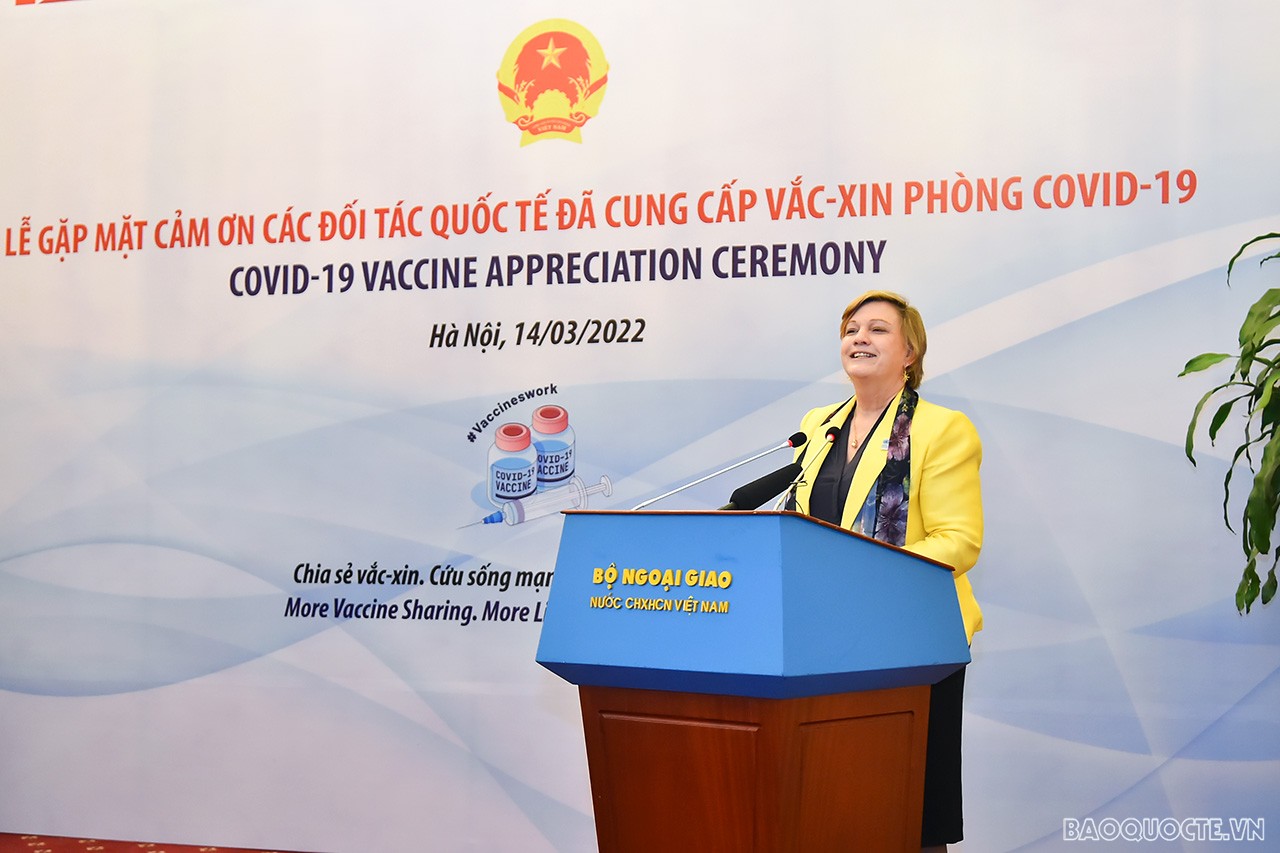 Việt Nam cảm ơn các đối tác quốc tế đã hỗ trợ vaccine phòng Covid-19