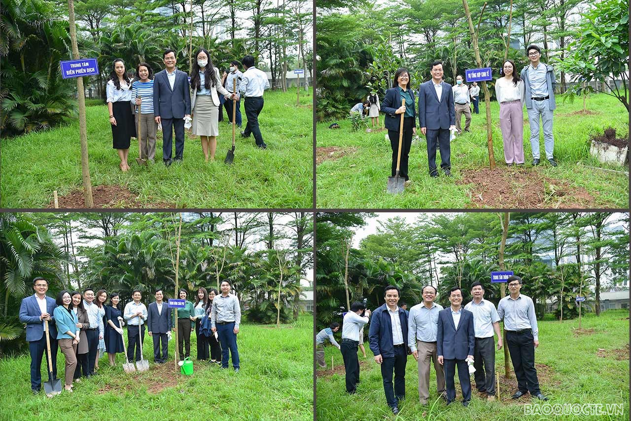 Bộ Ngoại giao tổ chức ngày hội Tết trồng cây