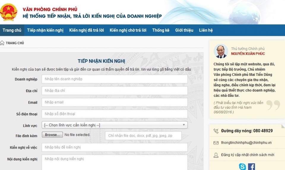 Triển khai kênh thông tin tương tác giữa Chính phủ với người dân, doanh nghiệp tin nhap 20170407230133