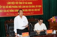 Phó Thủ tướng Thường trực làm việc với Tỉnh ủy Hà Giang