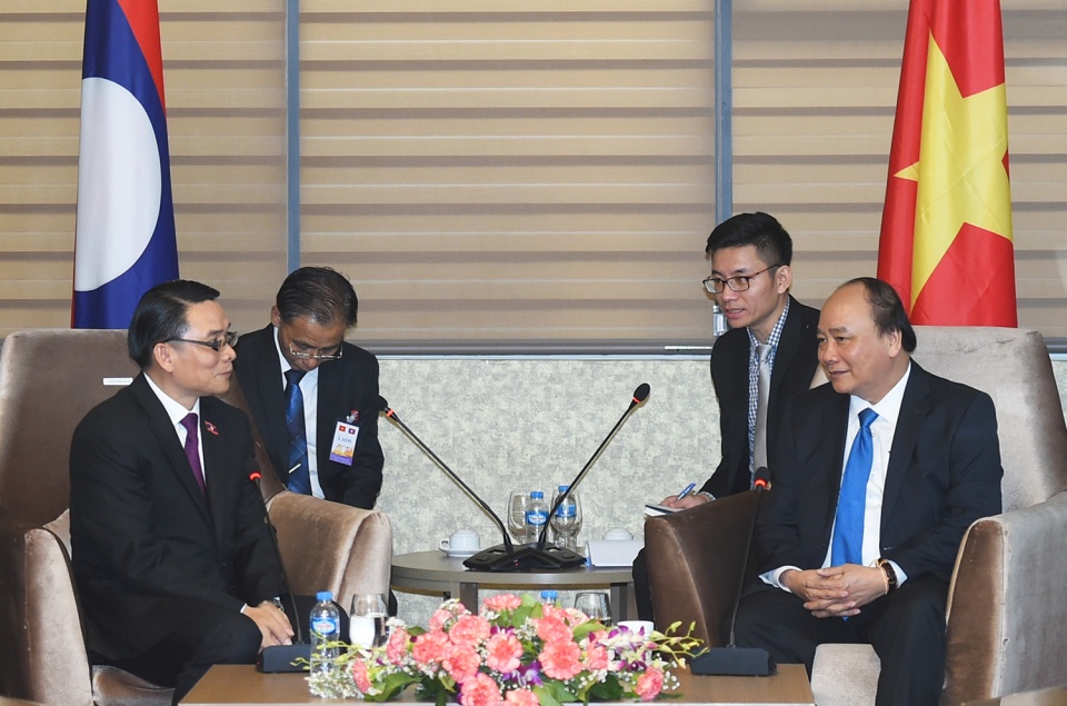 Thủ tướng tiếp đoàn Hội Hữu nghị Lào - Việt Nam tin nhap 20170427001632