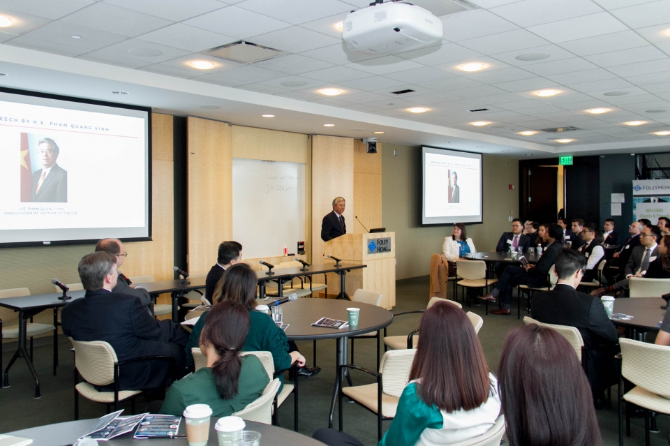 Đại sứ Phạm Quang Vinh làm việc tại Boston dai su pham quang vinh lam viec tai boston