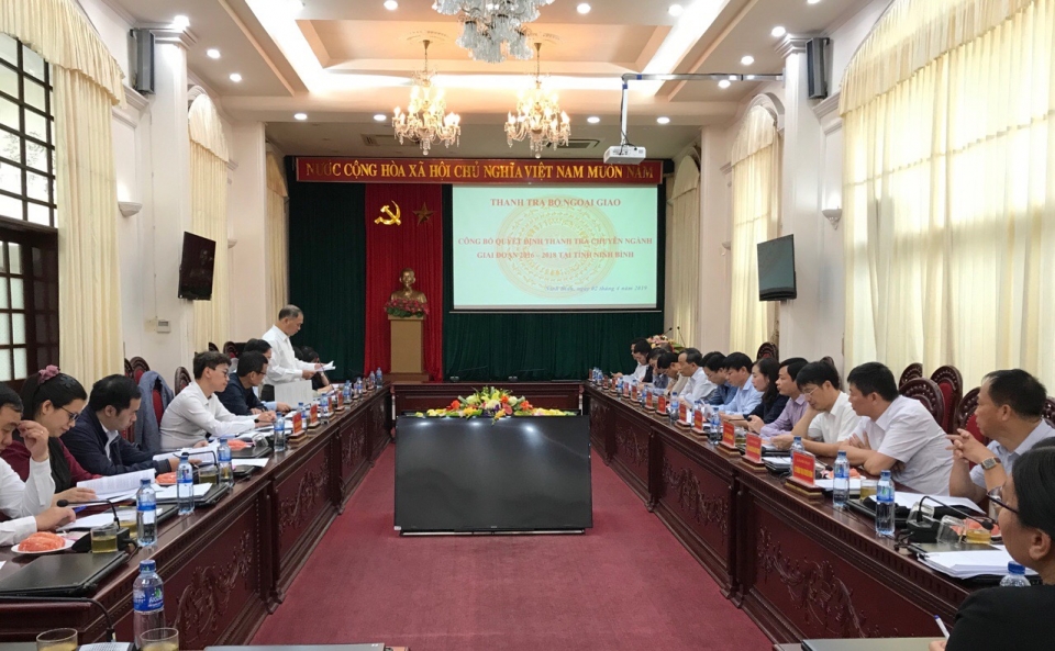 bo ngoai giao thanh tra chuyen nganh tai ninh binh