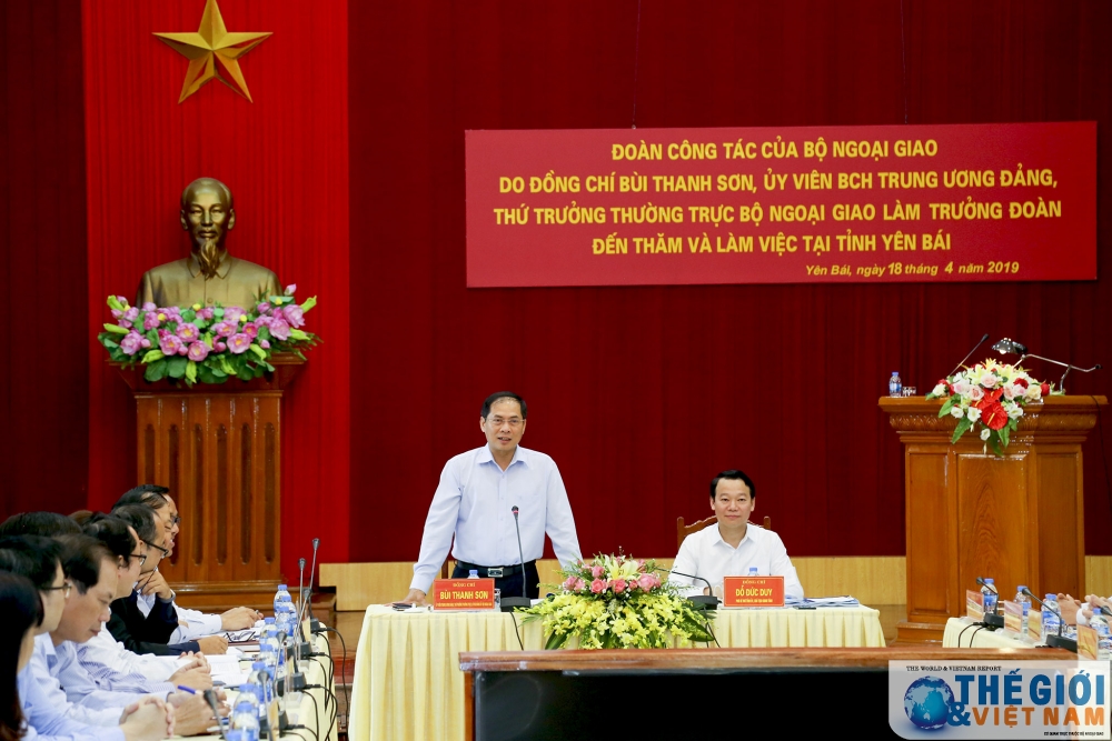 bo ngoai giao dong hanh cung yen bai trong cong tac doi ngoai