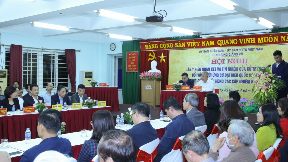 100% cử tri nơi cư trú tín nhiệm giới thiệu Trưởng Ban Đối ngoại Trung ương Lê Hoài Trung ứng cử đại biểu Quốc hội khóa XV