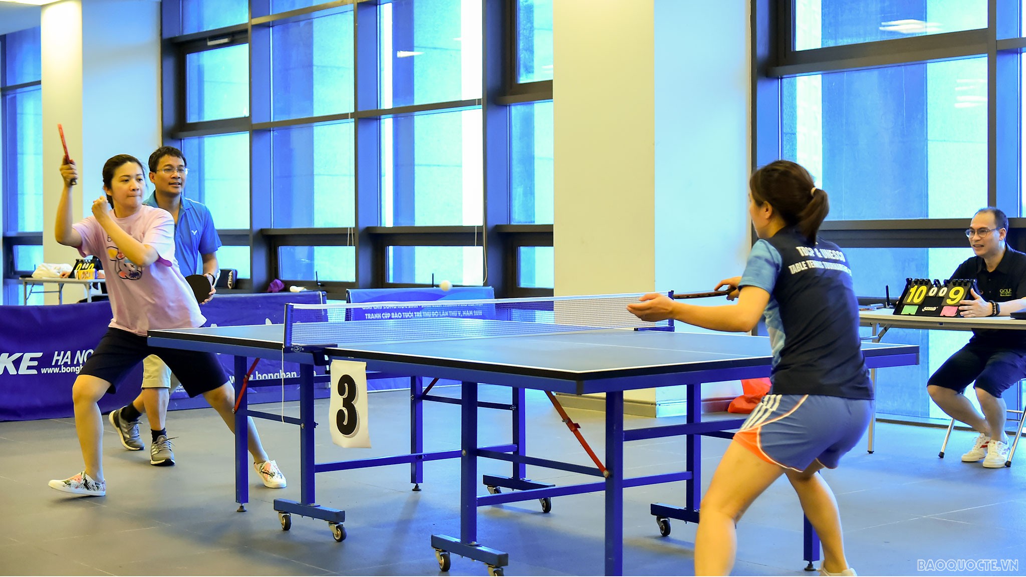 Tưng bừng Giải bóng bàn Vụ Trung Đông-châu Phi mở rộng