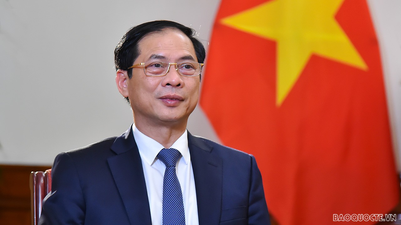 Chân dung Bộ trưởng Ngoại giao Bùi Thanh Sơn. (Ảnh: Tuấn Anh)