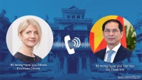 Bộ trưởng Ngoại giao Việt Nam-Estonia nhất trí thúc đẩy hợp tác trong lĩnh vực kinh tế - thương mại