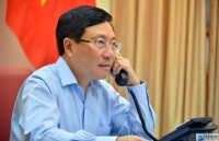 Phó Thủ tướng Phạm Bình Minh điện đàm với Ngoại trưởng Hoa Kỳ Mike Pompeo