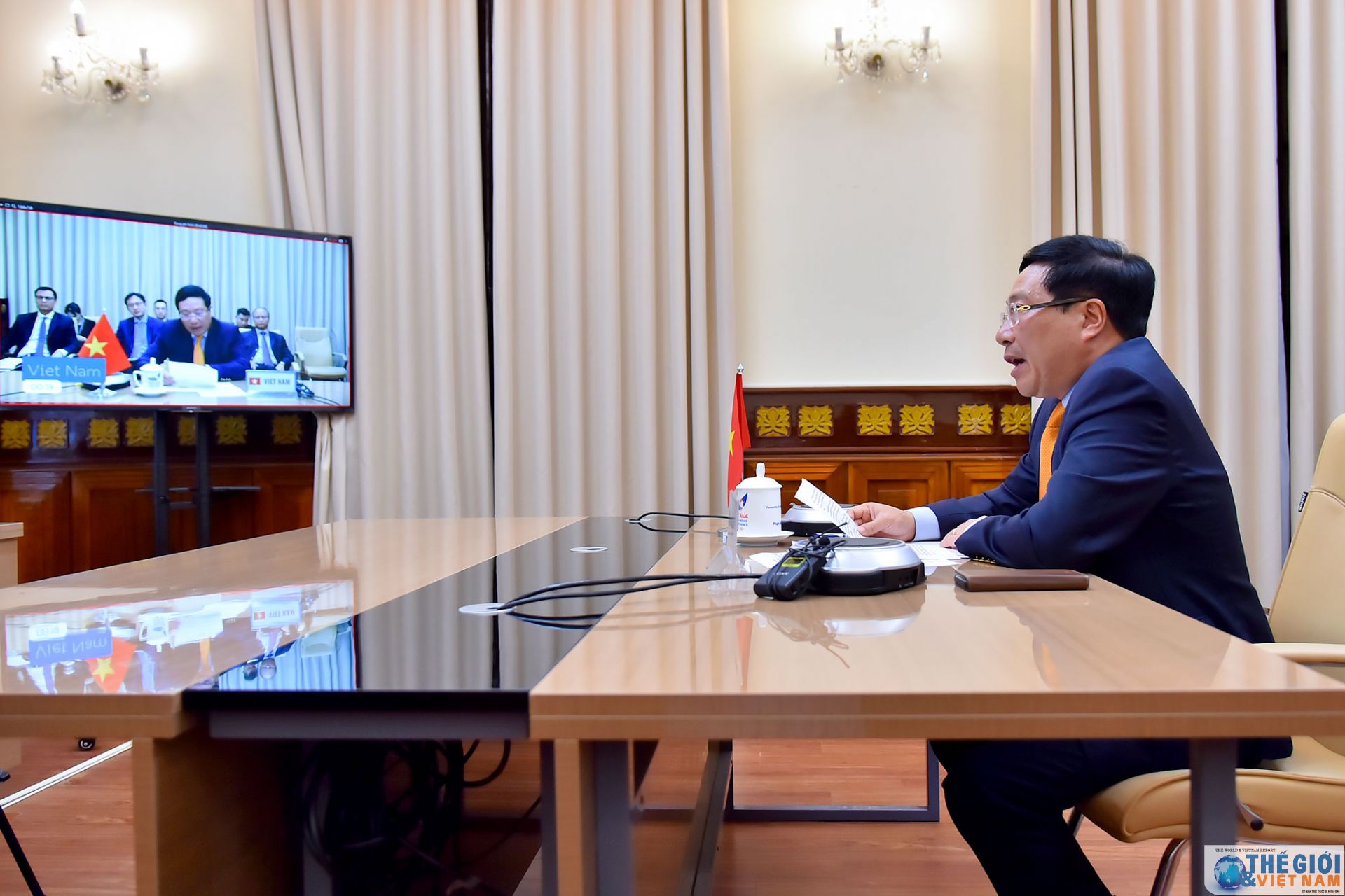 pho thu tuong pham binh minh du hop truc tuyen cap cao hdba lhq ky niem 75 nam cham dut chien tranh the gioi thu hai