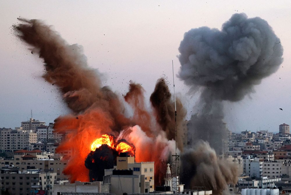 Giao tranh Israel-Palestine: Israel không kích vào khu Ansar, Gaza. (Nguồn: AFP)