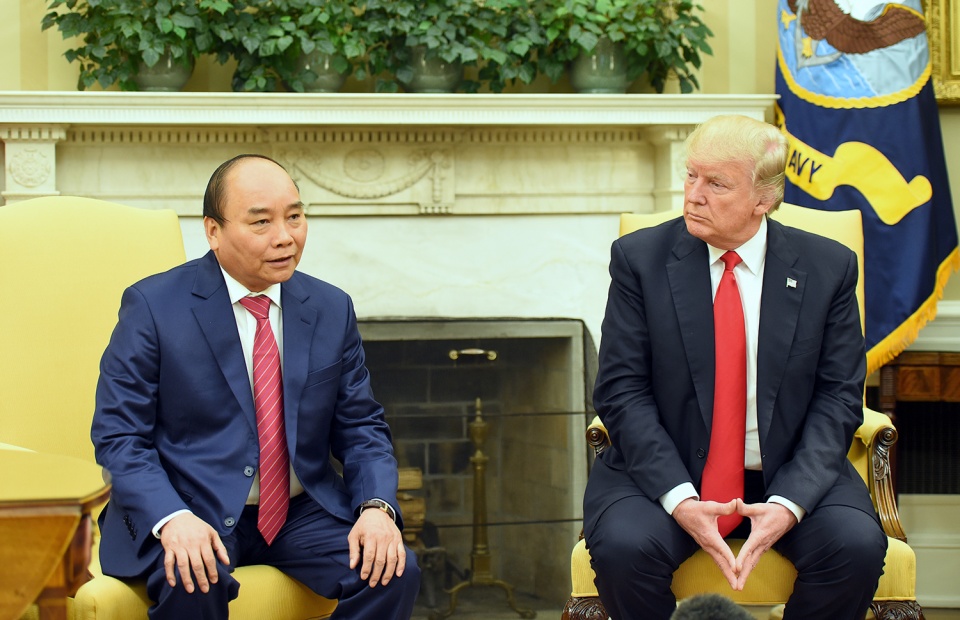 thu tuong nguyen xuan phuc hoi dam voi tong thong donald trump