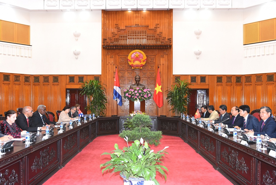 Thủ tướng tiếp Chủ tịch Quốc hội Cuba tin nhap 20170612213040