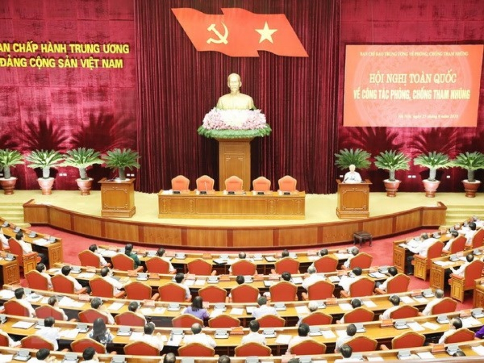 Phát biểu của Tổng Bí thư bế mạc Hội nghị toàn quốc về công tác phòng, chống tham nhũng phat bieu cua tong bi thu be mac hoi nghi toan quoc ve cong tac phong chong tham nhung