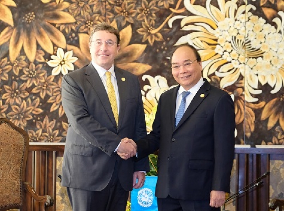 thu tuong tiep lanh dao cac to chuc quoc te tai da nang