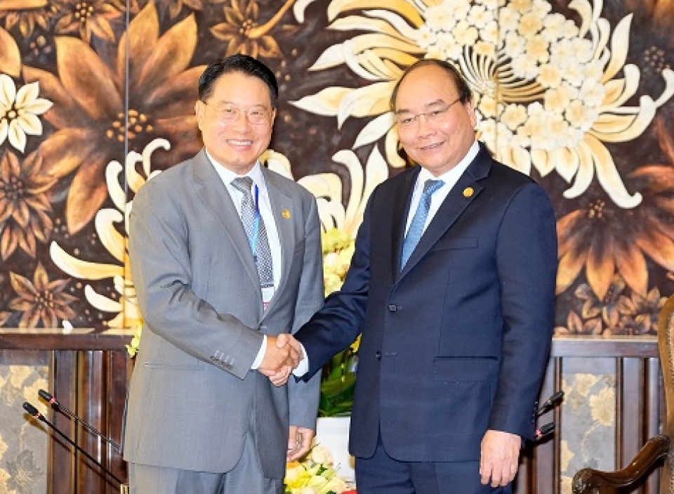 thu tuong tiep lanh dao cac to chuc quoc te tai da nang