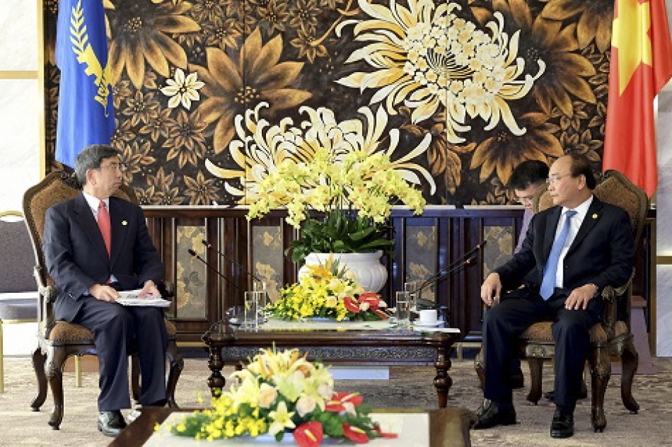 thu tuong tiep lanh dao cac to chuc quoc te tai da nang