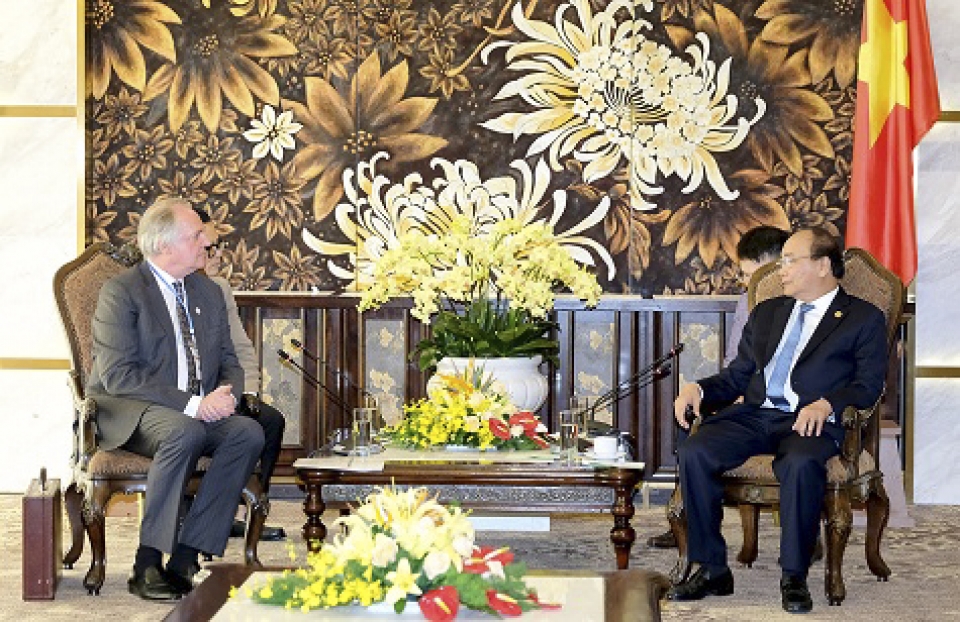 thu tuong tiep lanh dao cac to chuc quoc te tai da nang