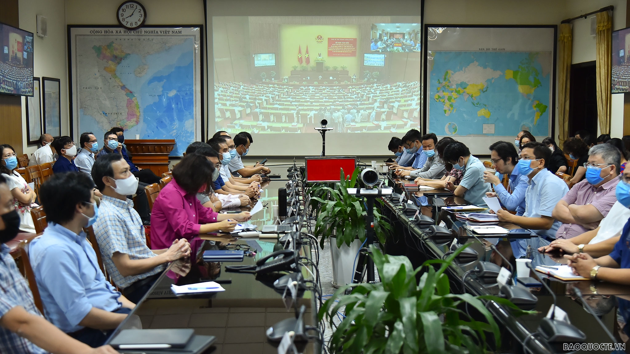 Đảng ủy Bộ Ngoại giao dự Hội nghị trực tuyến học tập và làm theo tư tưởng, đạo đức, phong cách Hồ Chí Minh theo Chỉ thị 05-CT/TW