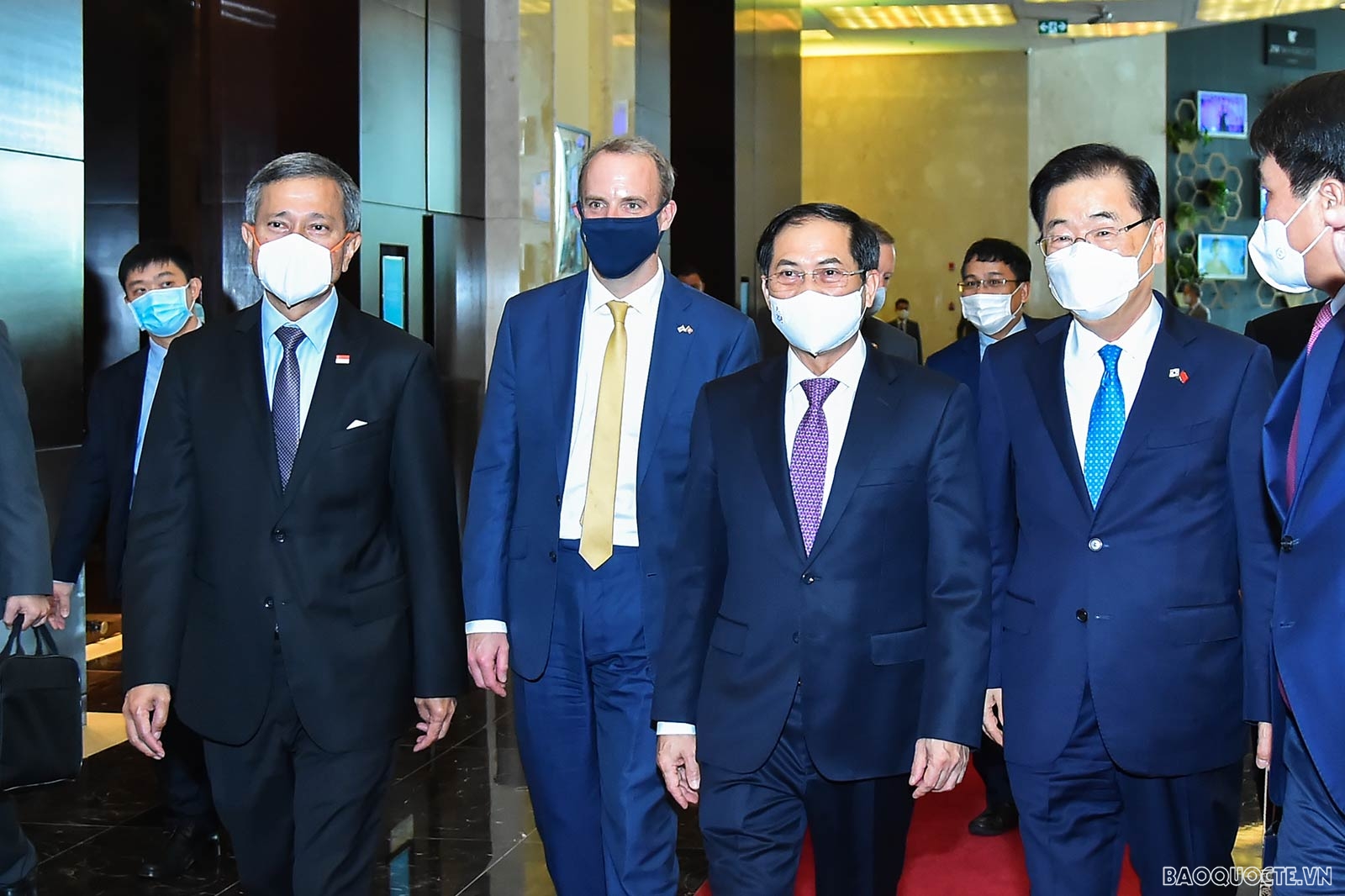 Hoạt động của Bộ trưởng Ngoại giao nước ngoài đầu tiên thăm Việt Nam trong năm 2021