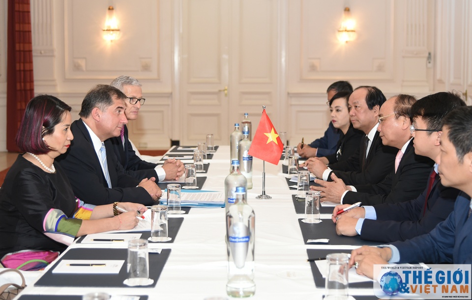 thu tuong tiep lanh dao mot so hiep hoi tap doan kinh te tai ha lan